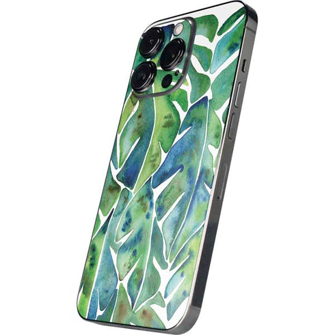 Tropical Leaves by Cat Coq iPhone 16 Pro Skin